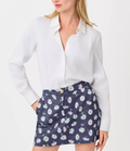 Women’s Straight Fit Long Sleeve Button Down White Shirt